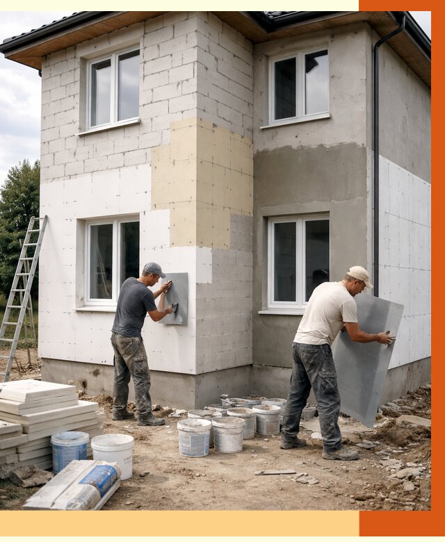 Утепление дома из газобетона в Армавире от 4255 руб./м² — заказать у ТепломастерРмв
