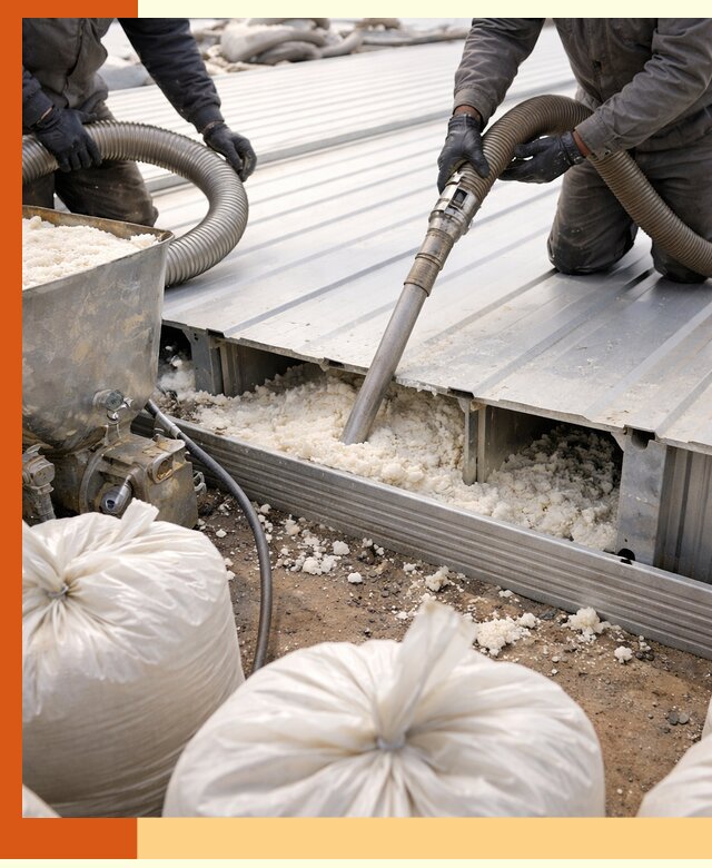 Заполнение пустот кровельных панелей пенными и мокрыми герметиками в Армавире